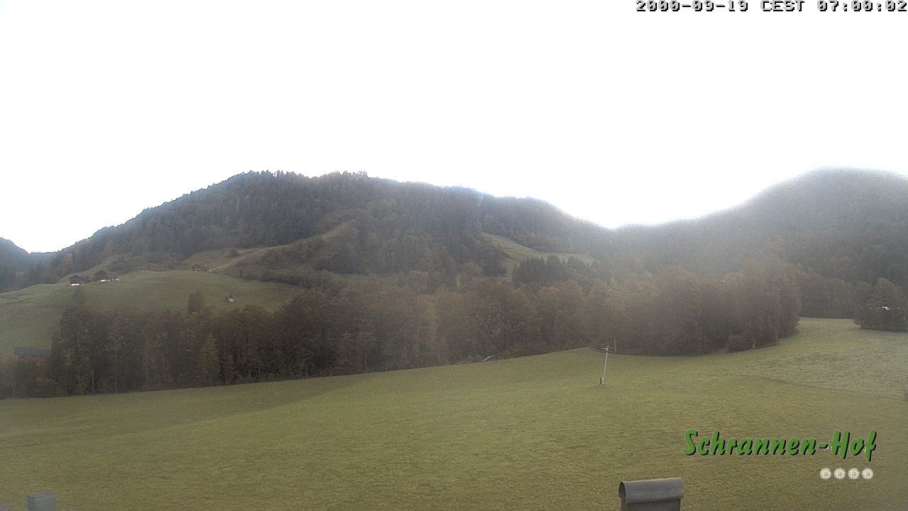 Archived image Webcam Mt. Diedamskopf - Schrannen-Hof