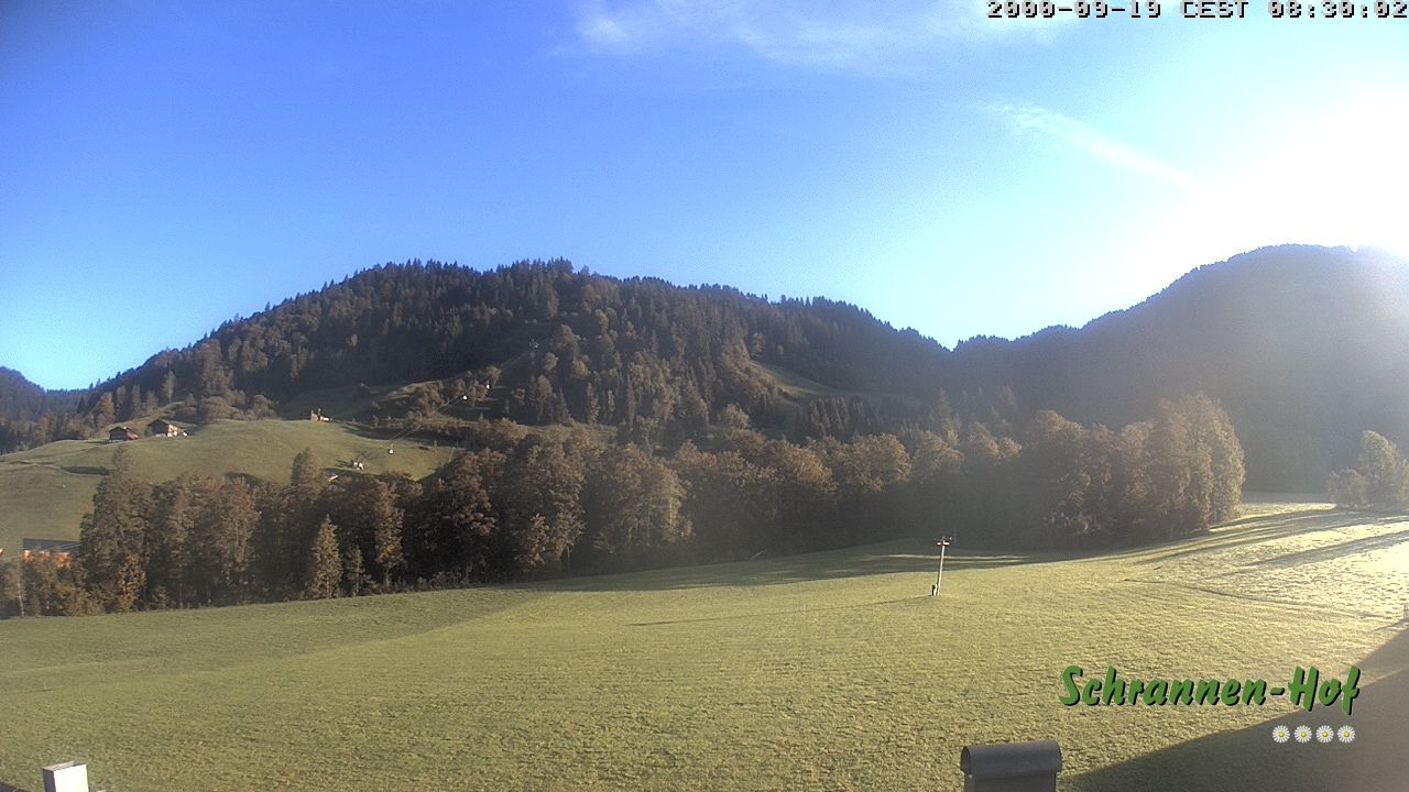 Archived image Webcam Mt. Diedamskopf - Schrannen-Hof