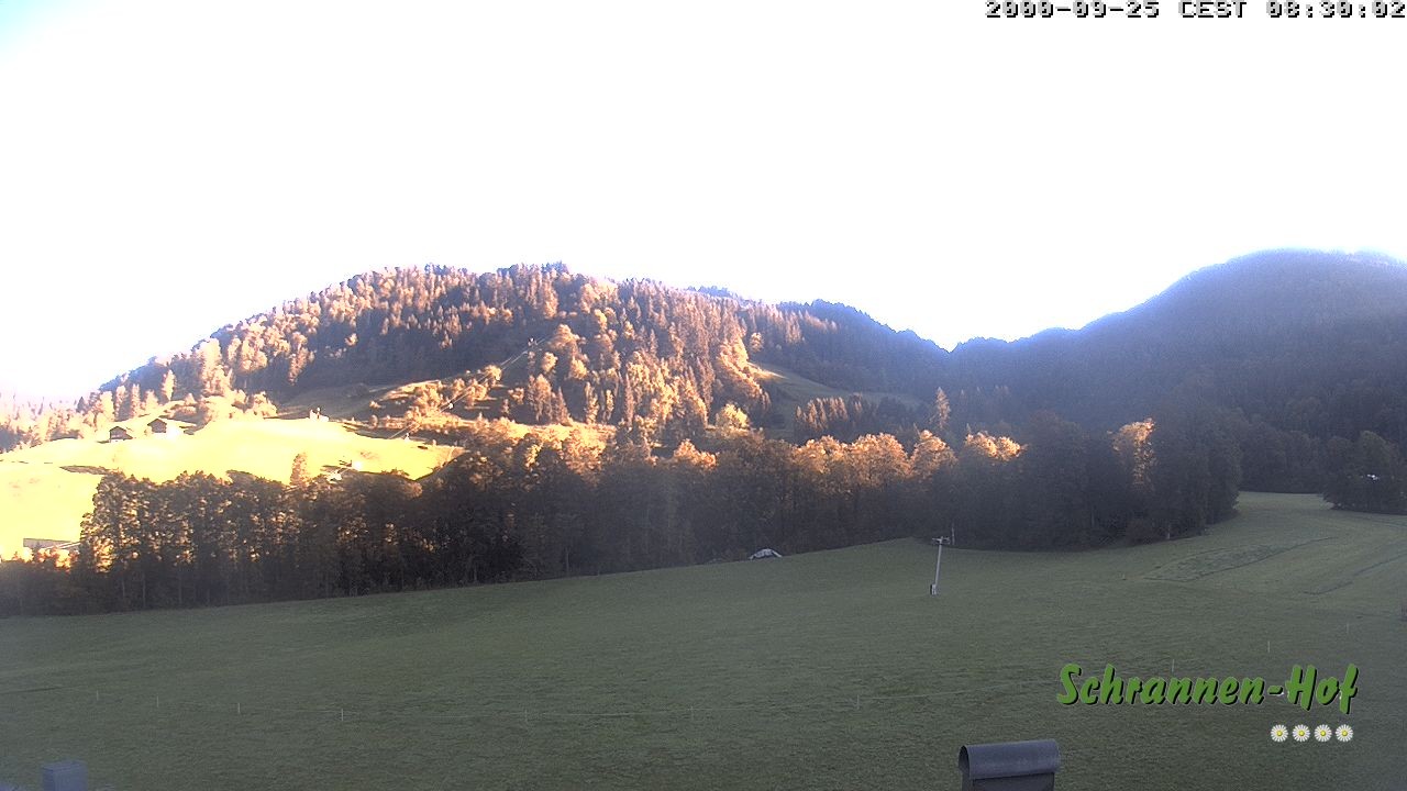 Archived image Webcam Mt. Diedamskopf - Schrannen-Hof