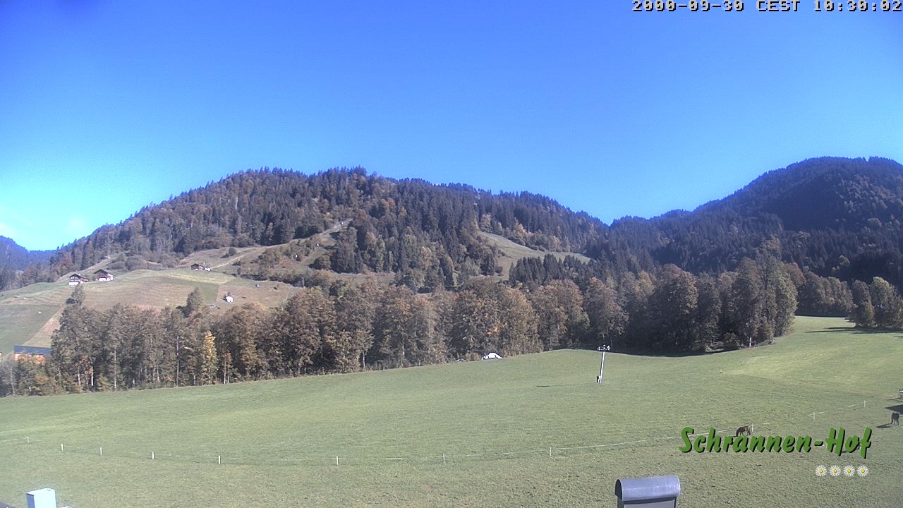 Archiv Foto Webcam Schoppernau: Schrannen-Hof