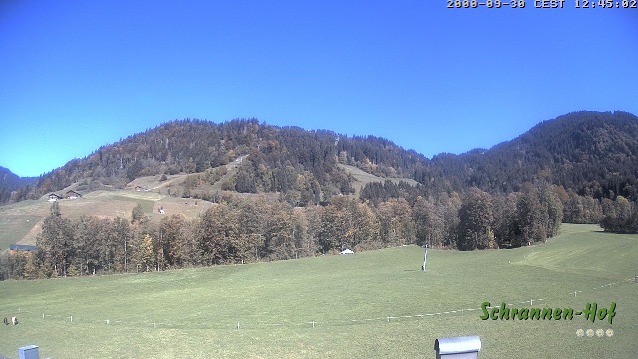 Archiv Foto Webcam Schoppernau: Schrannen-Hof