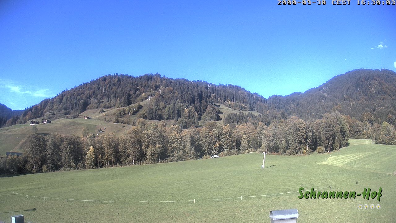 Archiv Foto Webcam Schoppernau: Schrannen-Hof