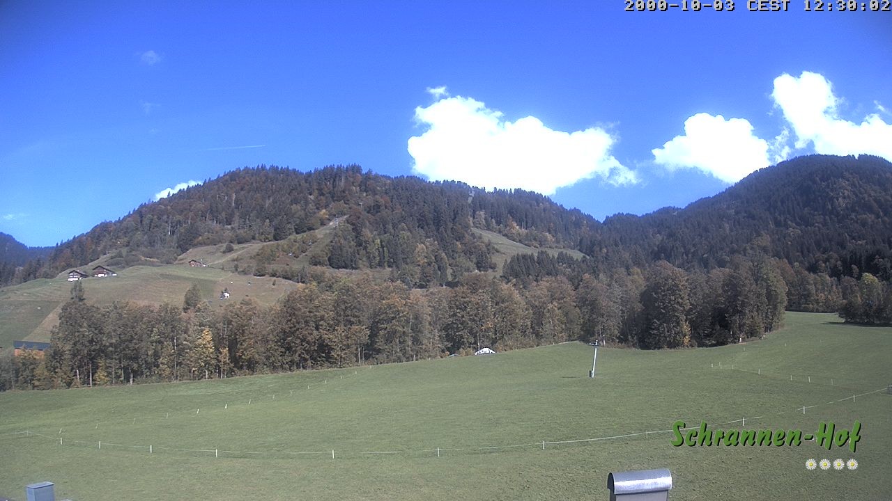 Archiv Foto Webcam Schoppernau: Schrannen-Hof