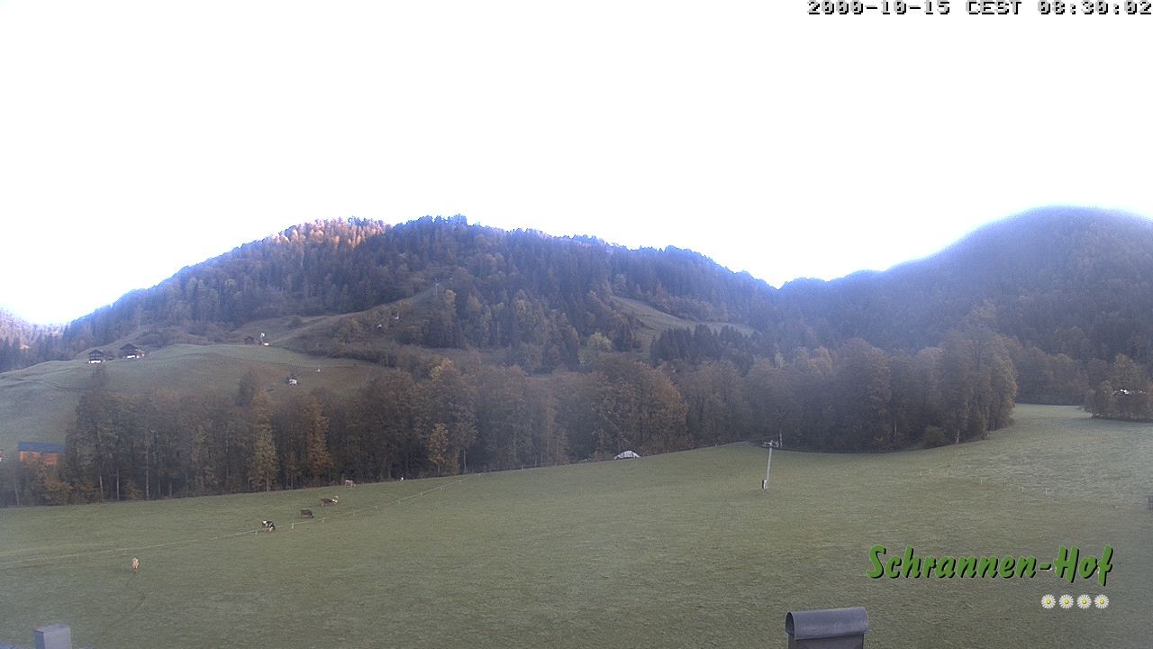 Archived image Webcam Mt. Diedamskopf - Schrannen-Hof