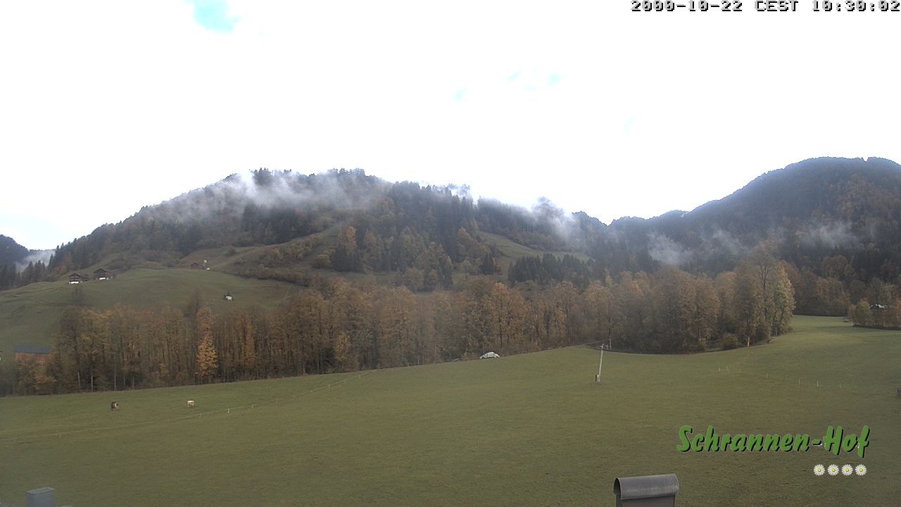 Archiv Foto Webcam Schoppernau: Schrannen-Hof