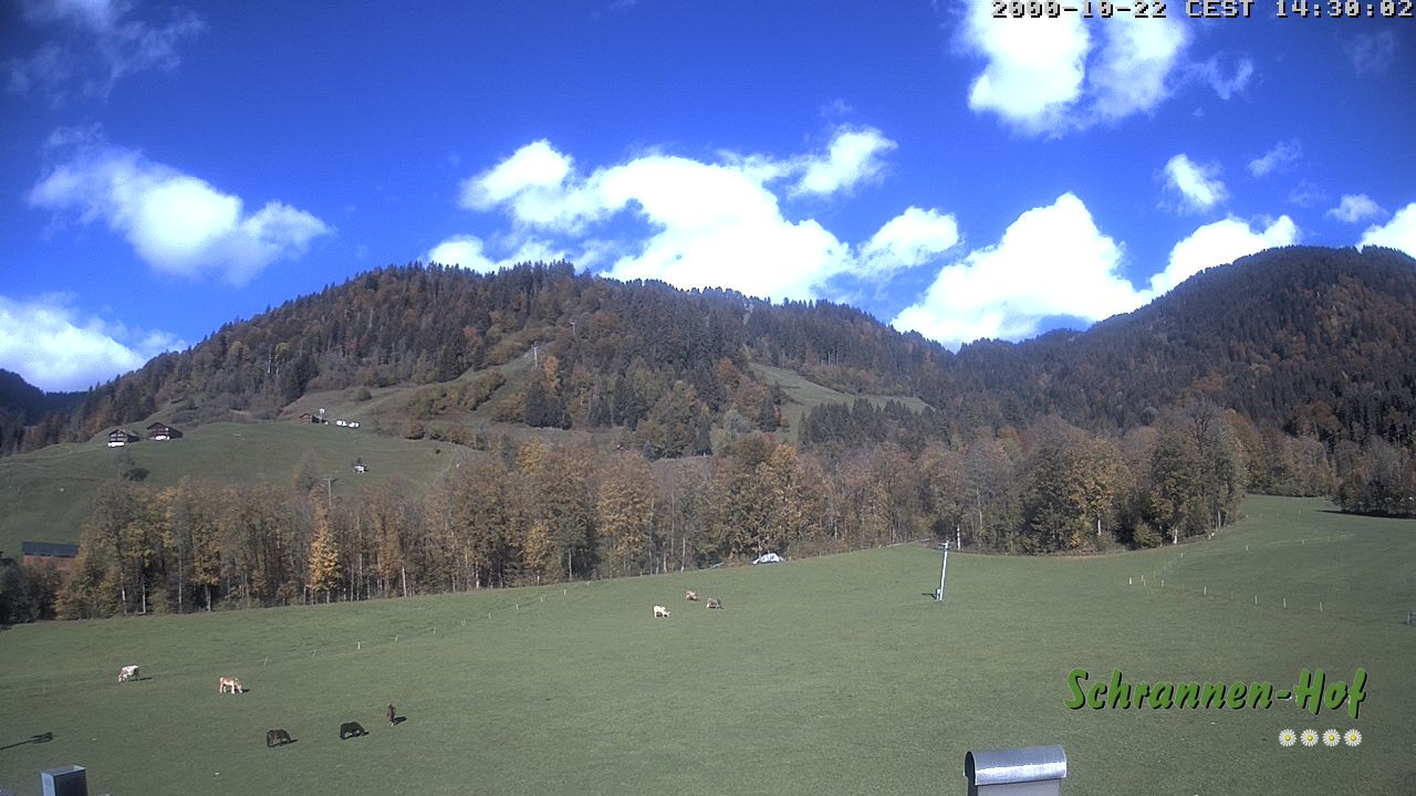 Archiv Foto Webcam Schoppernau: Schrannen-Hof