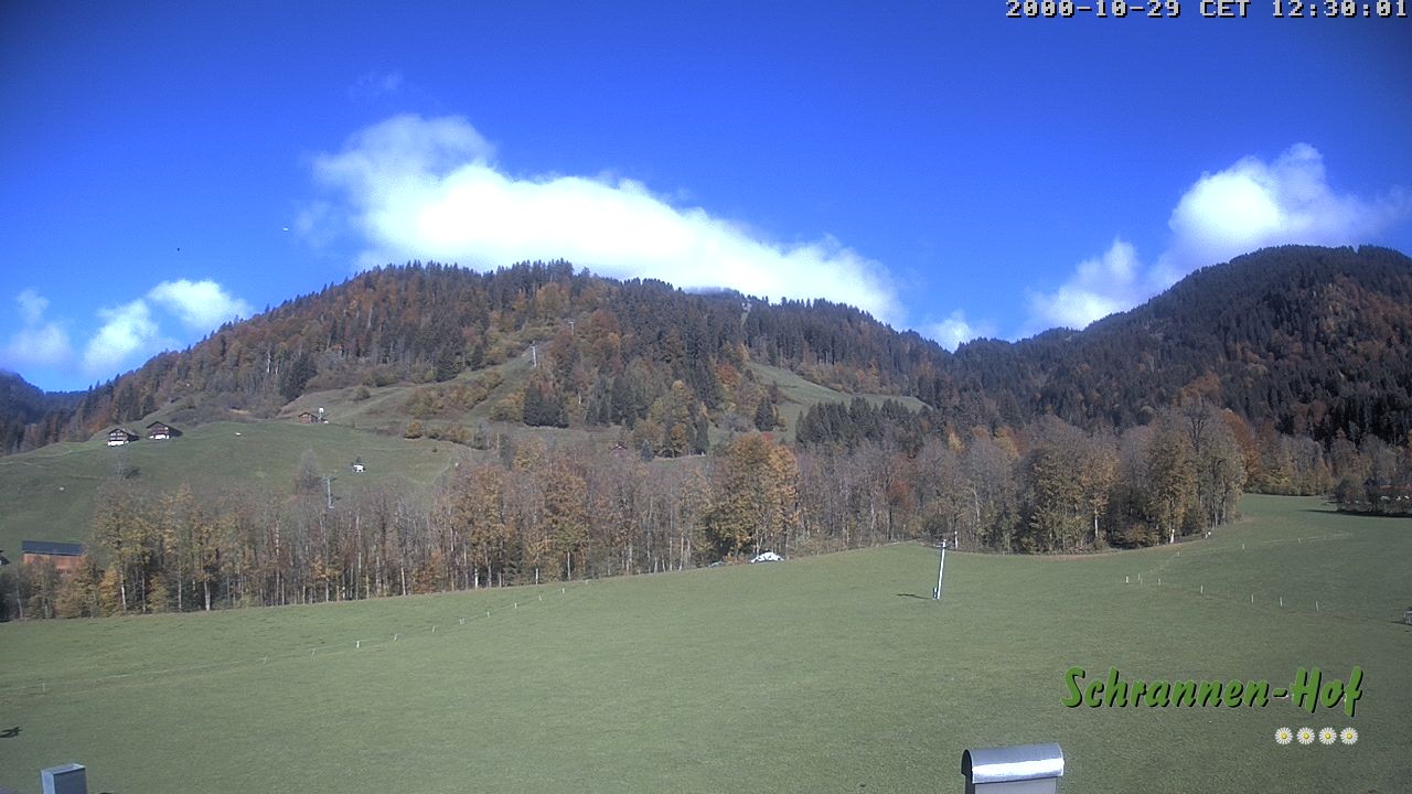 Archiv Foto Webcam Schoppernau: Schrannen-Hof