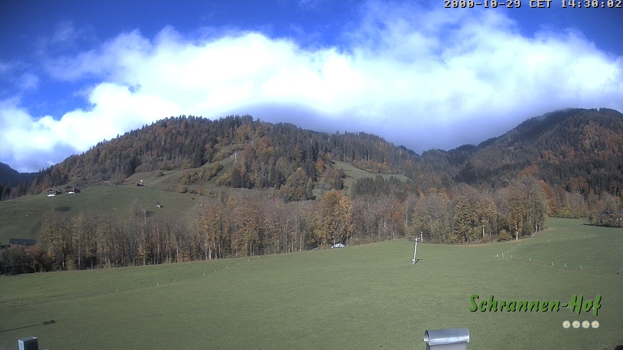 Archiv Foto Webcam Schoppernau: Schrannen-Hof