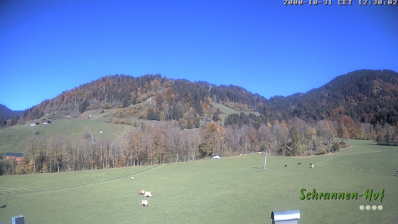 Archiv Foto Webcam Schoppernau: Schrannen-Hof