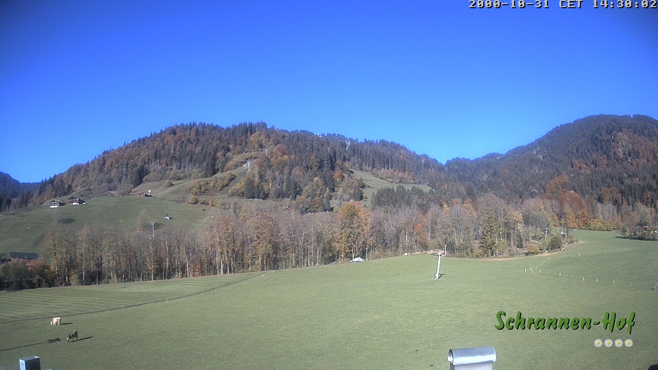 Archiv Foto Webcam Schoppernau: Schrannen-Hof