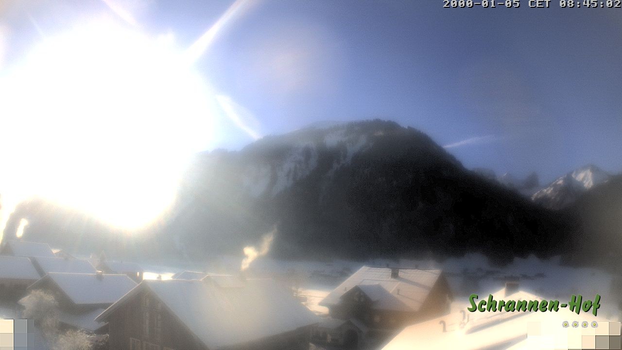 Archiv Foto Webcam Schrannen-Hof: Blick zum Zitterklapfen