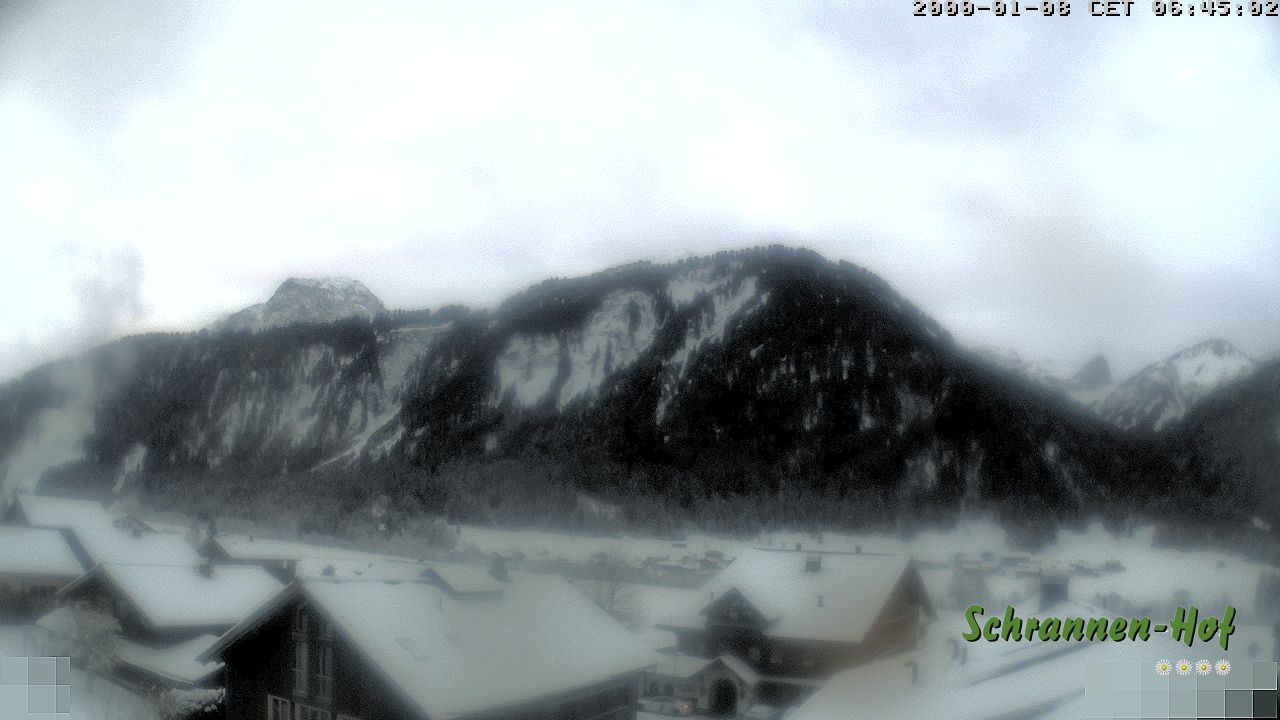 Archiv Foto Webcam Schrannen-Hof: Blick zum Zitterklapfen