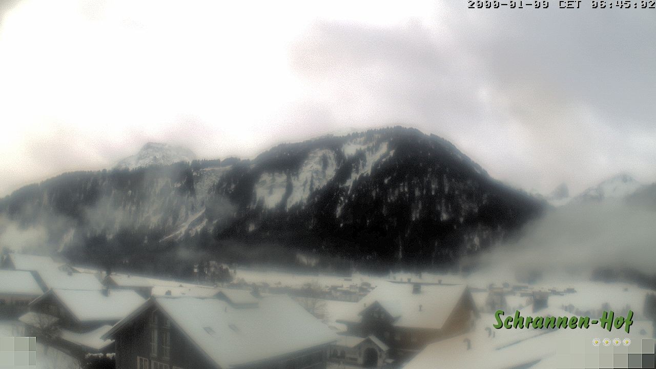 Archiv Foto Webcam Schrannen-Hof: Blick zum Zitterklapfen