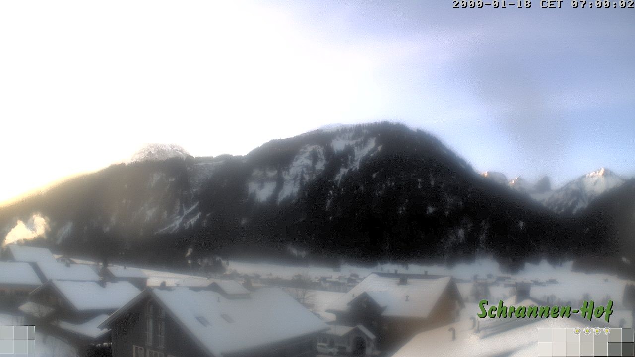 Archiv Foto Webcam Schrannen-Hof: Blick zum Zitterklapfen