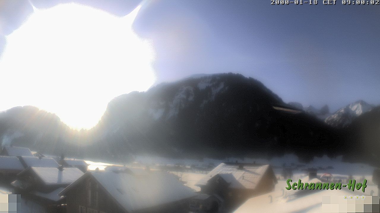 Archiv Foto Webcam Schrannen-Hof: Blick zum Zitterklapfen