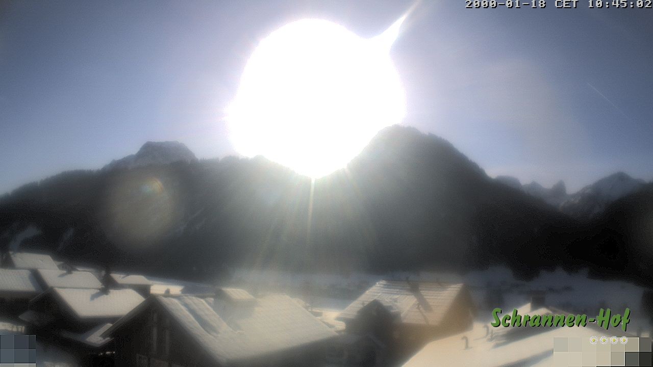 Archiv Foto Webcam Schrannen-Hof: Blick zum Zitterklapfen