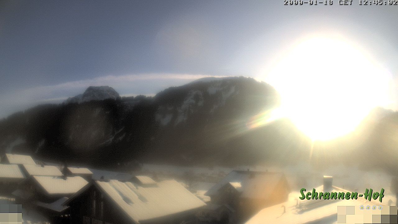 Archiv Foto Webcam Schrannen-Hof: Blick zum Zitterklapfen