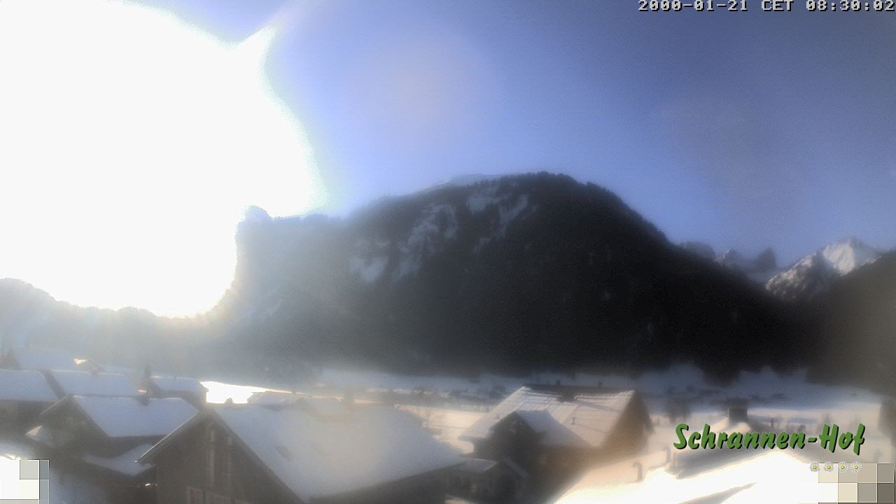 Archiv Foto Webcam Schrannen-Hof: Blick zum Zitterklapfen