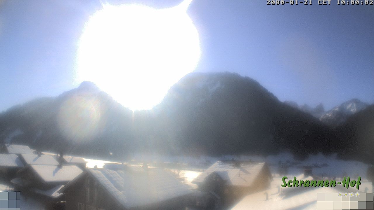 Archiv Foto Webcam Schrannen-Hof: Blick zum Zitterklapfen