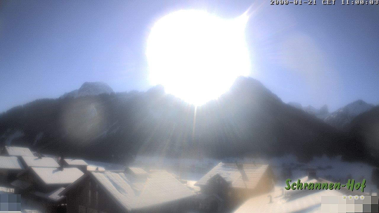 Archiv Foto Webcam Schrannen-Hof: Blick zum Zitterklapfen