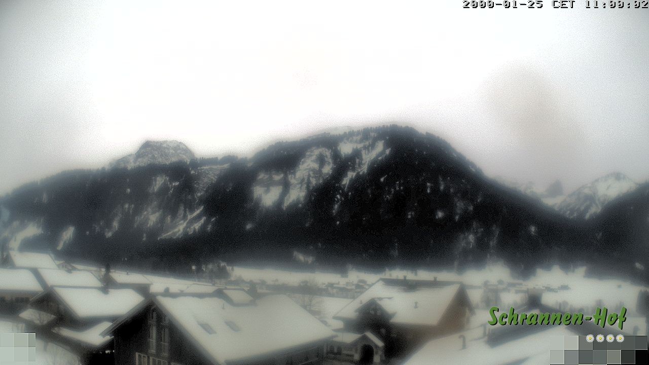 Archiv Foto Webcam Schrannen-Hof: Blick zum Zitterklapfen