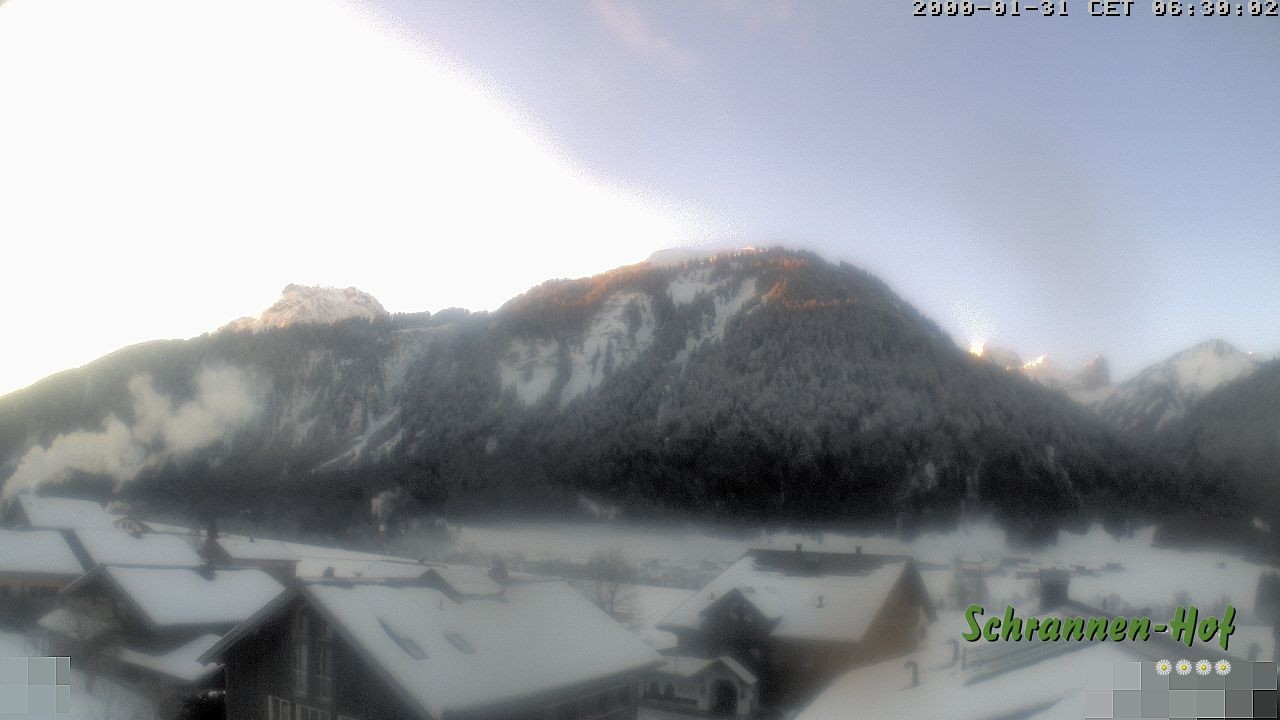 Archiv Foto Webcam Schrannen-Hof: Blick zum Zitterklapfen