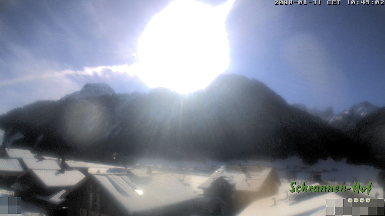 Archiv Foto Webcam Schrannen-Hof: Blick zum Zitterklapfen