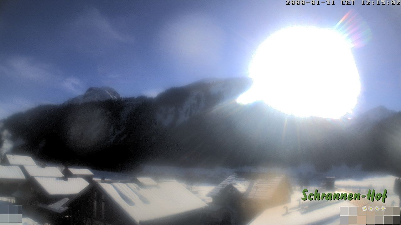 Archiv Foto Webcam Schrannen-Hof: Blick zum Zitterklapfen