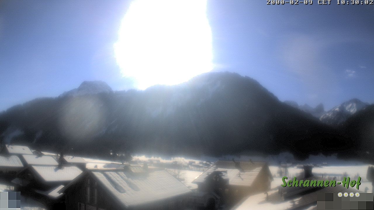 Archiv Foto Webcam Schrannen-Hof: Blick zum Zitterklapfen