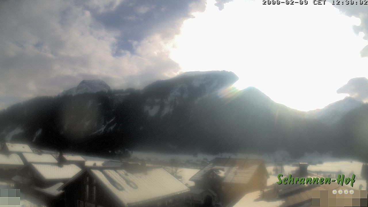 Archiv Foto Webcam Schrannen-Hof: Blick zum Zitterklapfen