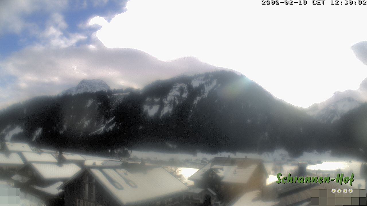 Archiv Foto Webcam Schrannen-Hof: Blick zum Zitterklapfen