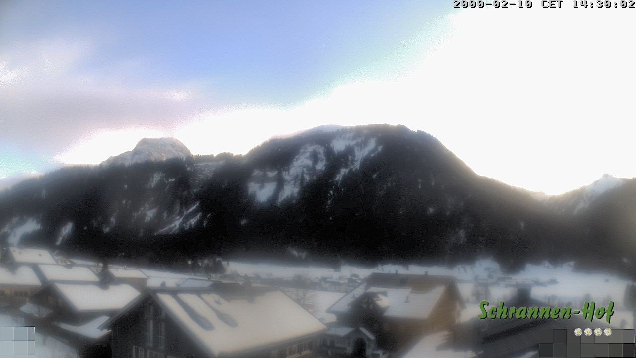 Archiv Foto Webcam Schrannen-Hof: Blick zum Zitterklapfen