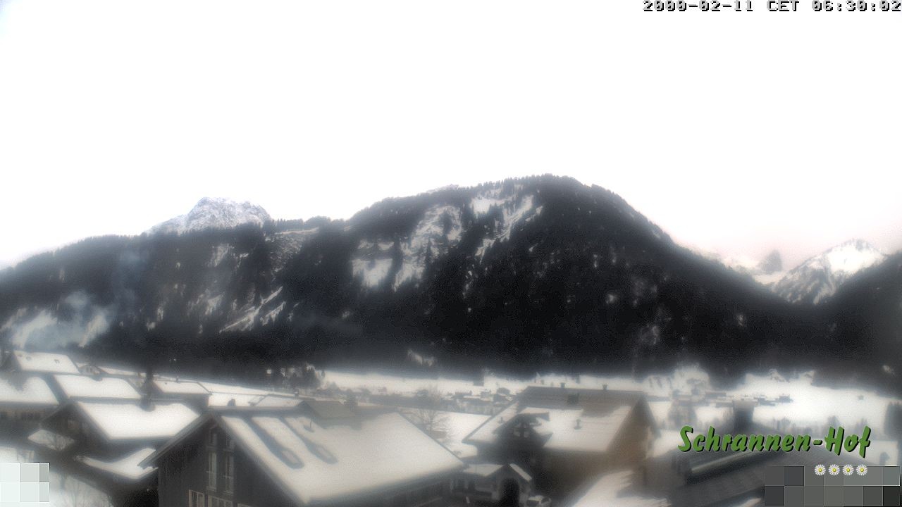 Archiv Foto Webcam Schrannen-Hof: Blick zum Zitterklapfen