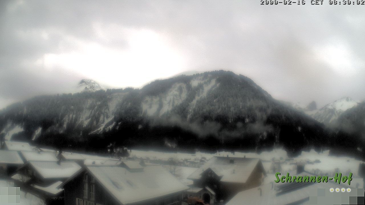 Archiv Foto Webcam Schrannen-Hof: Blick zum Zitterklapfen