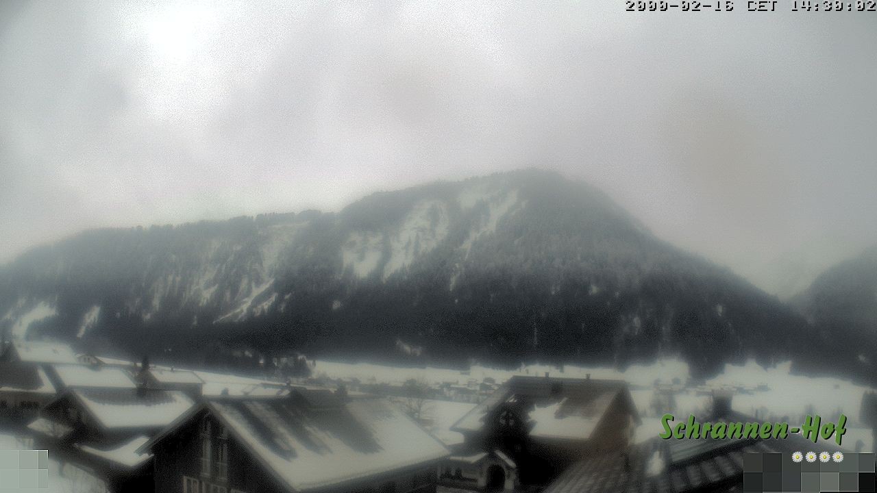 Archiv Foto Webcam Schrannen-Hof: Blick zum Zitterklapfen