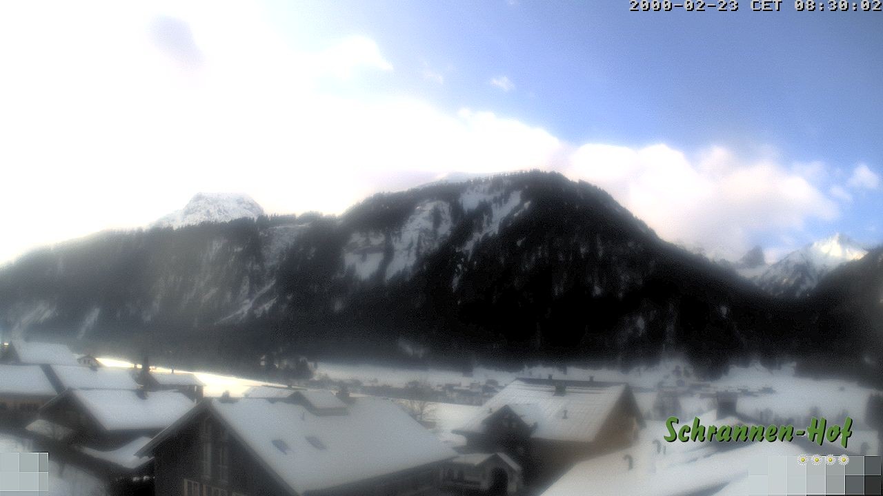 Archiv Foto Webcam Schrannen-Hof: Blick zum Zitterklapfen