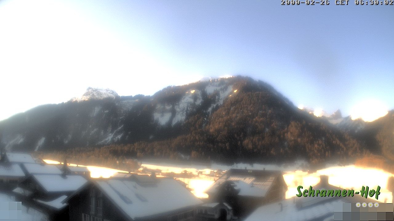 Archived image Webcam Schoppernau: Mt. Zitterklapfen