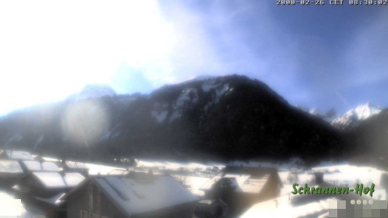 Archived image Webcam Schoppernau: Mt. Zitterklapfen