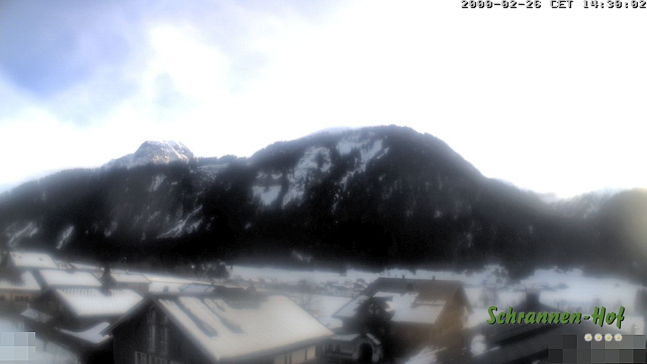 Archived image Webcam Schoppernau: Mt. Zitterklapfen