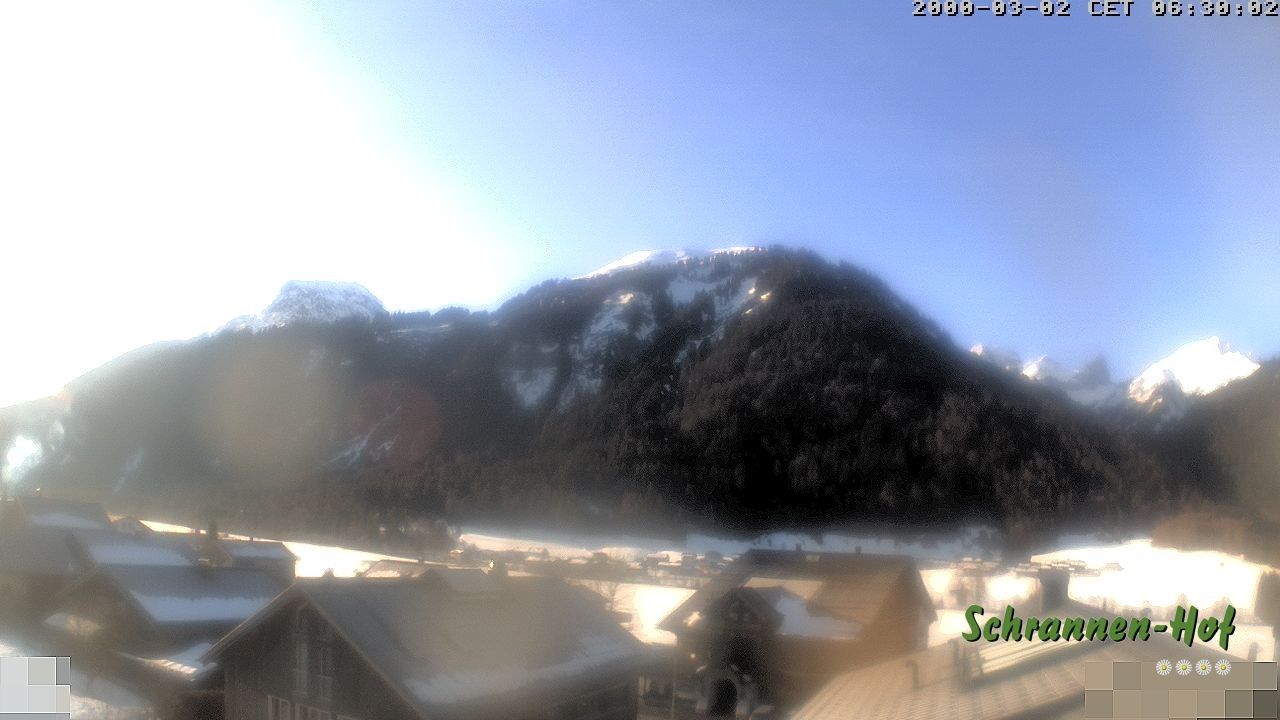 Archiv Foto Webcam Schrannen-Hof: Blick zum Zitterklapfen