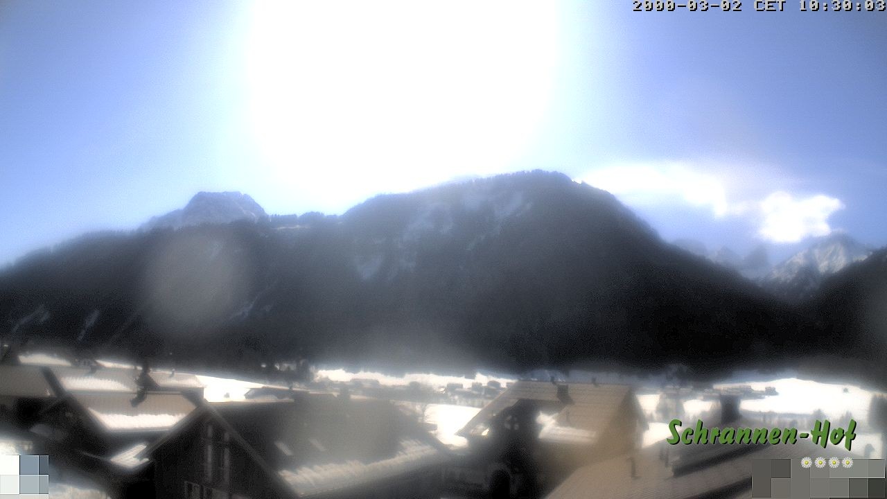 Archiv Foto Webcam Schrannen-Hof: Blick zum Zitterklapfen