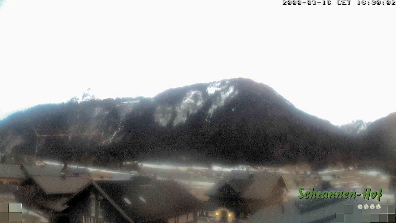 Archiv Foto Webcam Schrannen-Hof: Blick zum Zitterklapfen