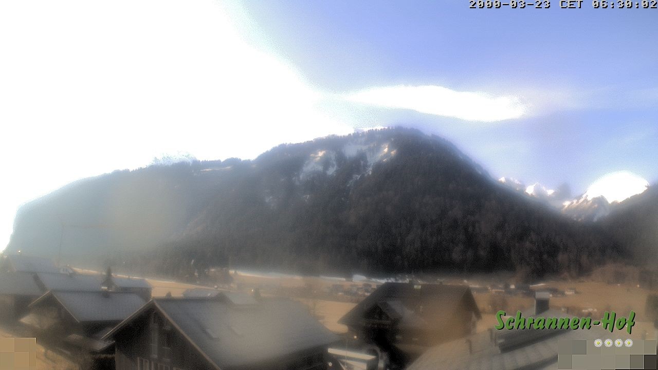 Archiv Foto Webcam Schrannen-Hof: Blick zum Zitterklapfen