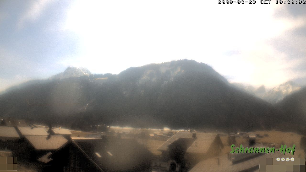 Archiv Foto Webcam Schrannen-Hof: Blick zum Zitterklapfen