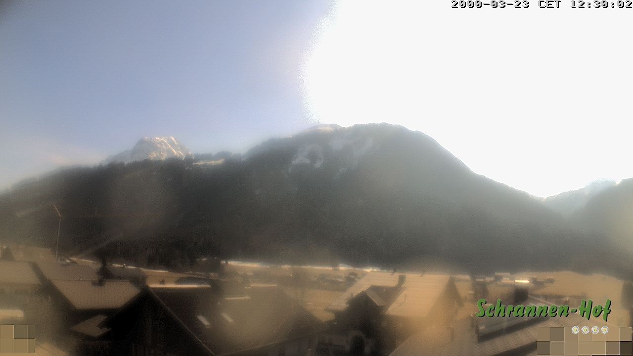 Archiv Foto Webcam Schrannen-Hof: Blick zum Zitterklapfen