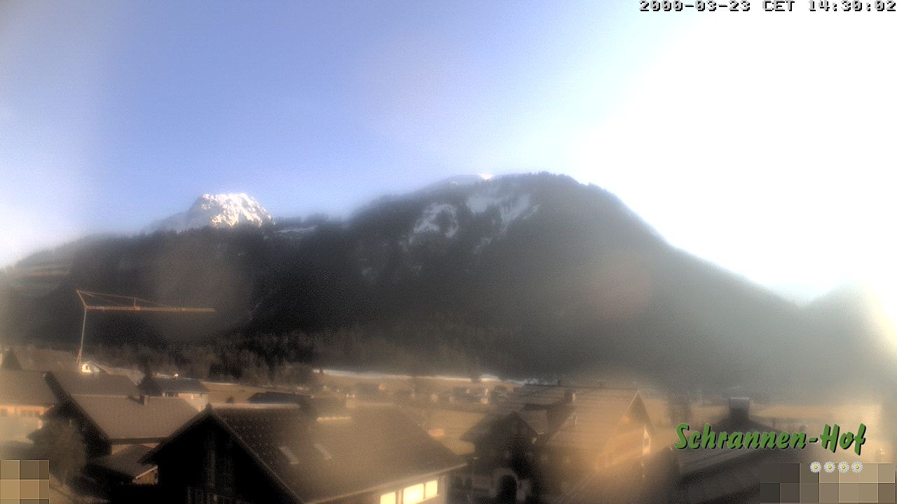 Archiv Foto Webcam Schrannen-Hof: Blick zum Zitterklapfen