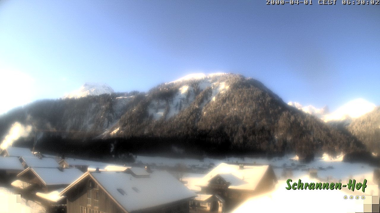 Archiv Foto Webcam Schrannen-Hof: Blick zum Zitterklapfen