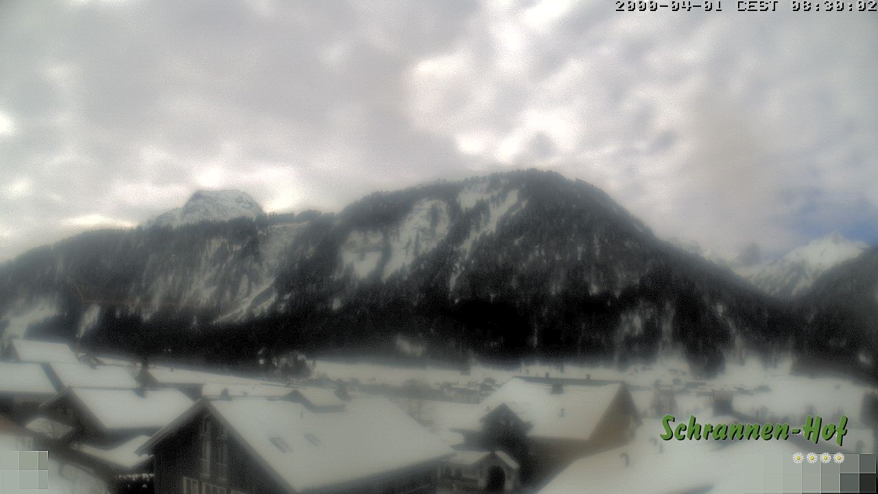 Archived image Webcam Schoppernau: Mt. Zitterklapfen