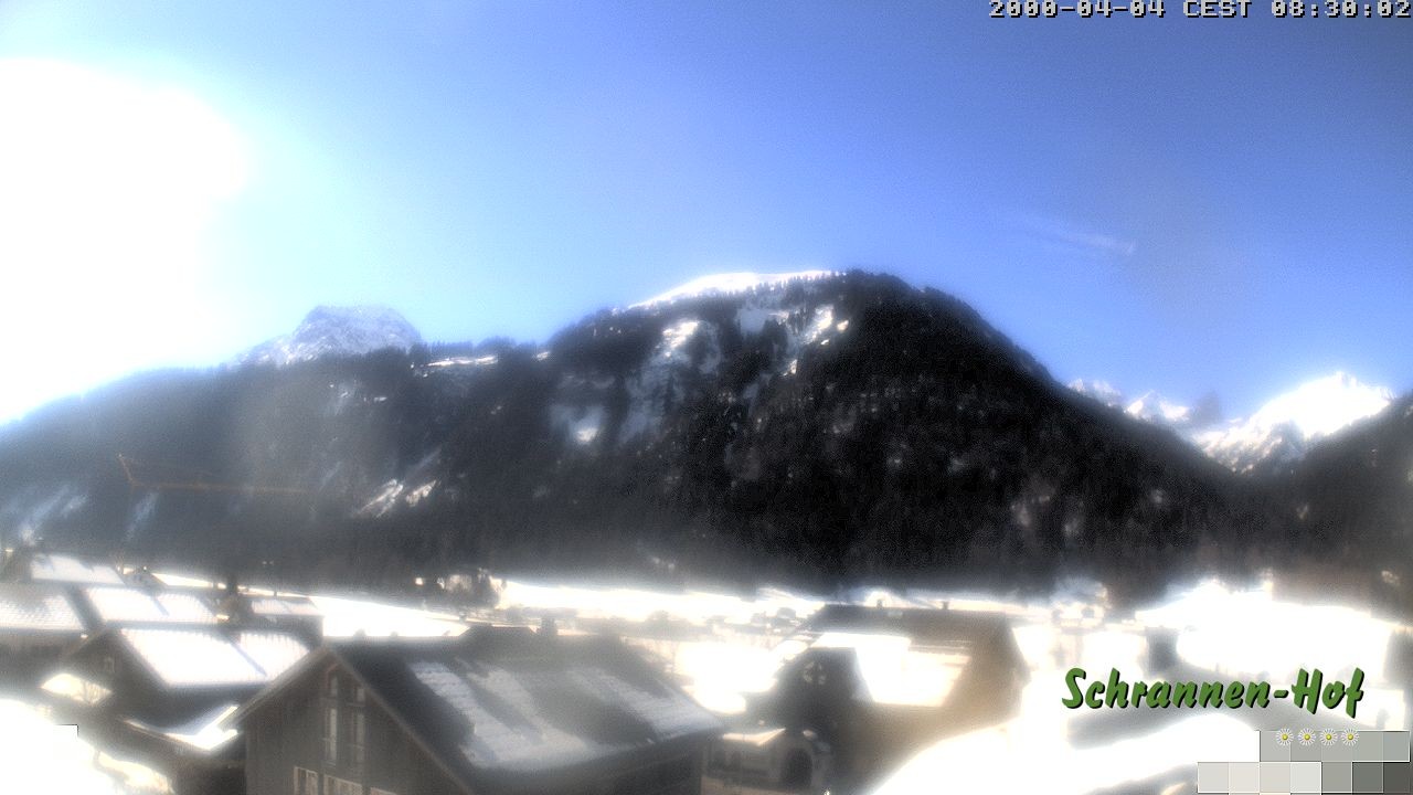 Archived image Webcam Schoppernau: Mt. Zitterklapfen