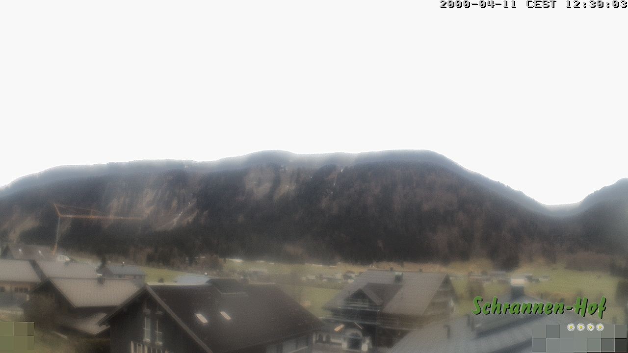 Archiv Foto Webcam Schrannen-Hof: Blick zum Zitterklapfen